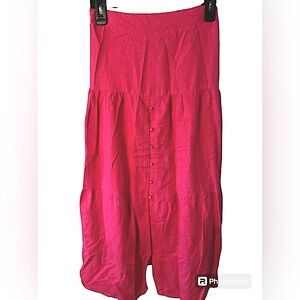 Women’s Linen Blend Maxi Skirt in Pink | Women’s Maxi Skirt | Boho Style Skirt